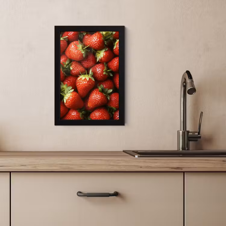 Cuadros enmarcados - Fresa - Fruta - Rojo — 3