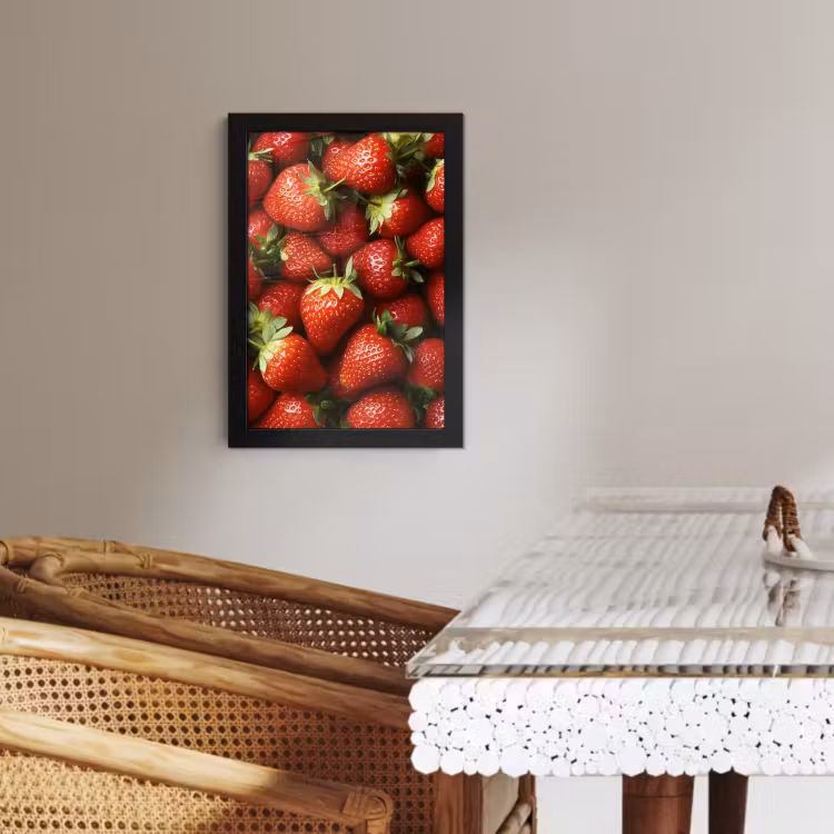 Cuadros enmarcados - Fresa - Fruta - Rojo — 4