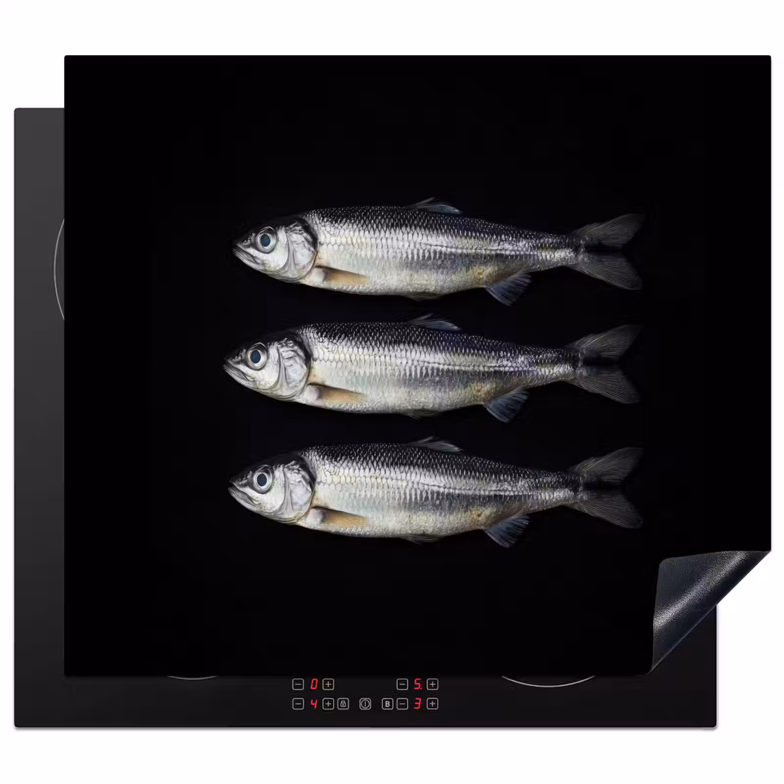 Protector de inducción - Arenque - Pescado - Negro — 1
