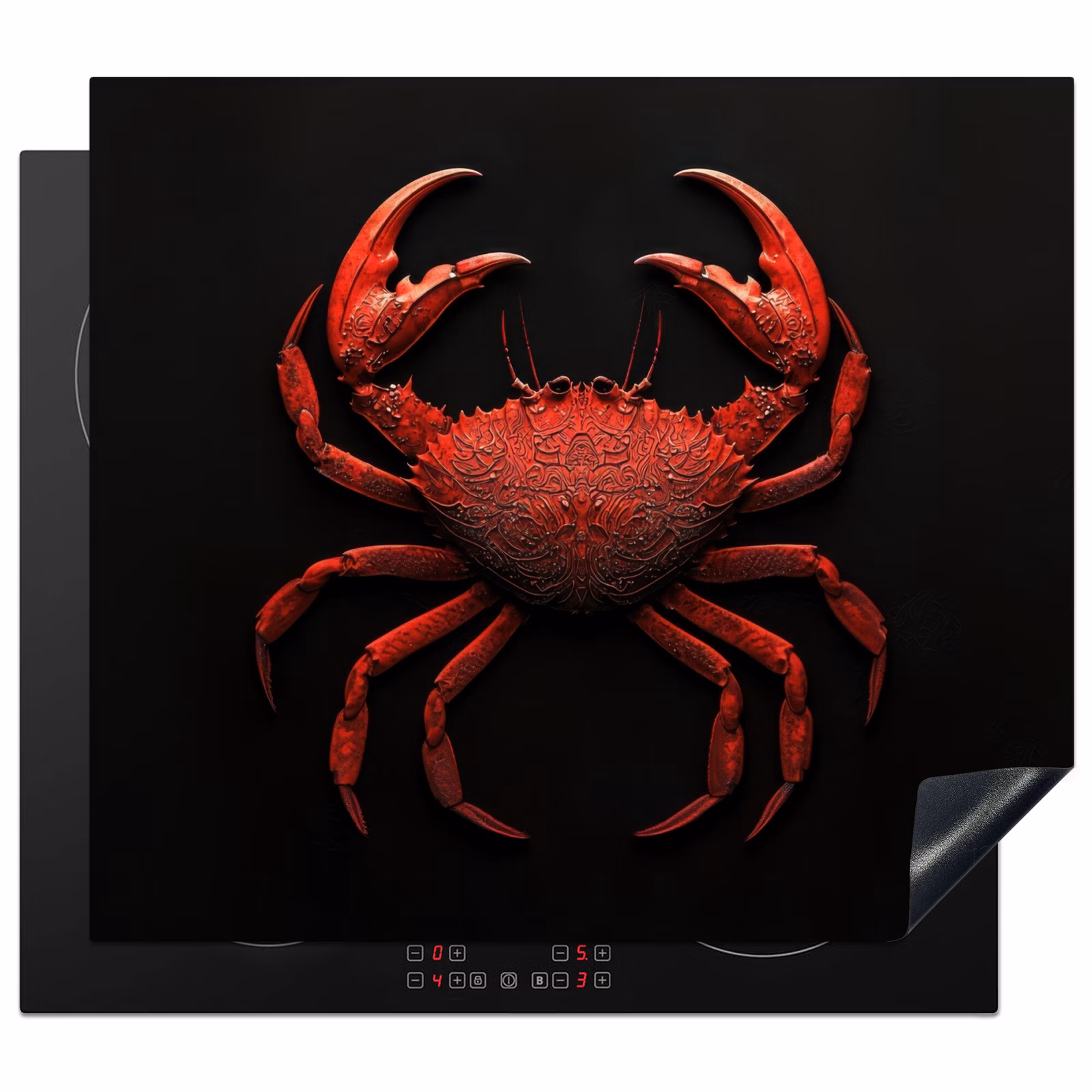 Protector de inducción - Cangrejo - Rojo - Pescado - Crustáceos — 1