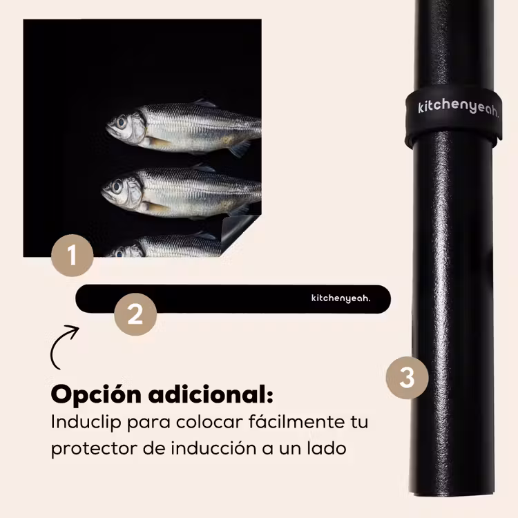 Protector de inducción - Arenque - Pescado - Negro — 8