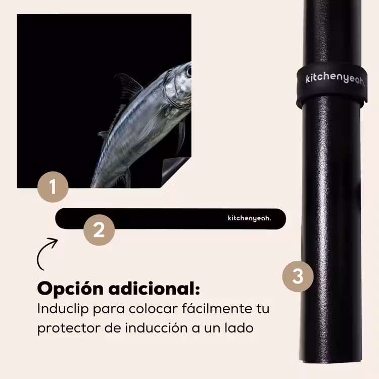 Protector de inducción - Caballa - Pescado - Negro — 8