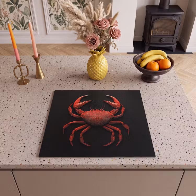Protector de inducción - Cangrejo - Rojo - Pescado - Crustáceos — 3