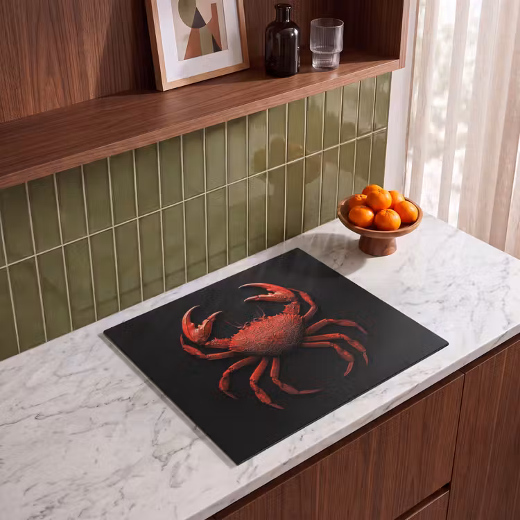 Protector de inducción - Cangrejo - Rojo - Pescado - Crustáceos — 4