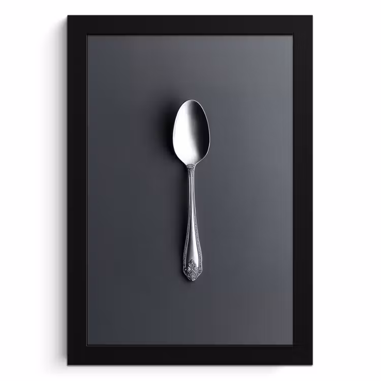 Cuadros enmarcados - Plata - Metal - Cuchara — 1
