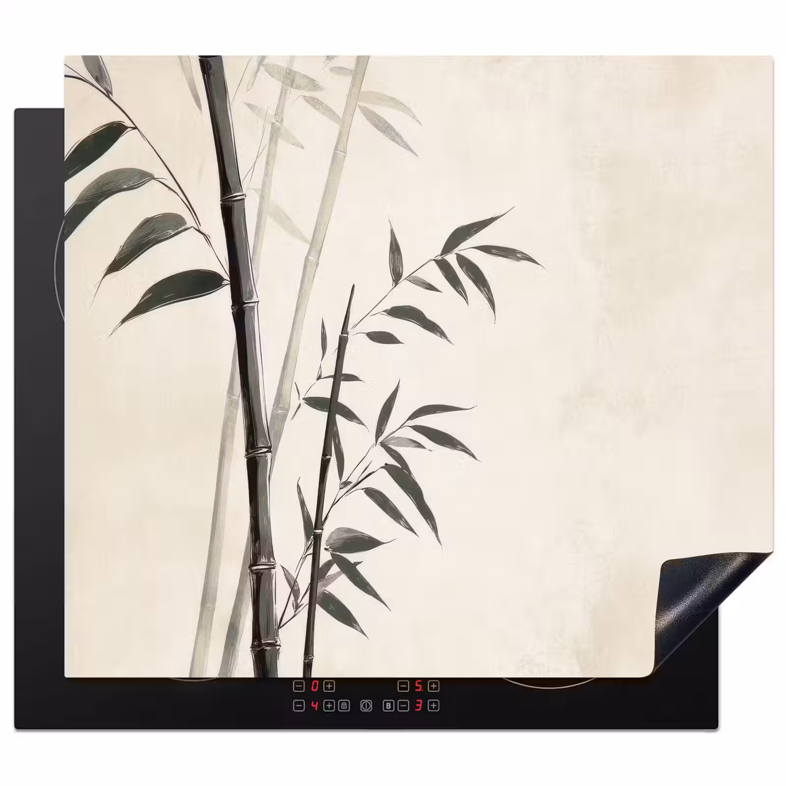 Protector de inducción - Japandi - Bambú - Beige — 1