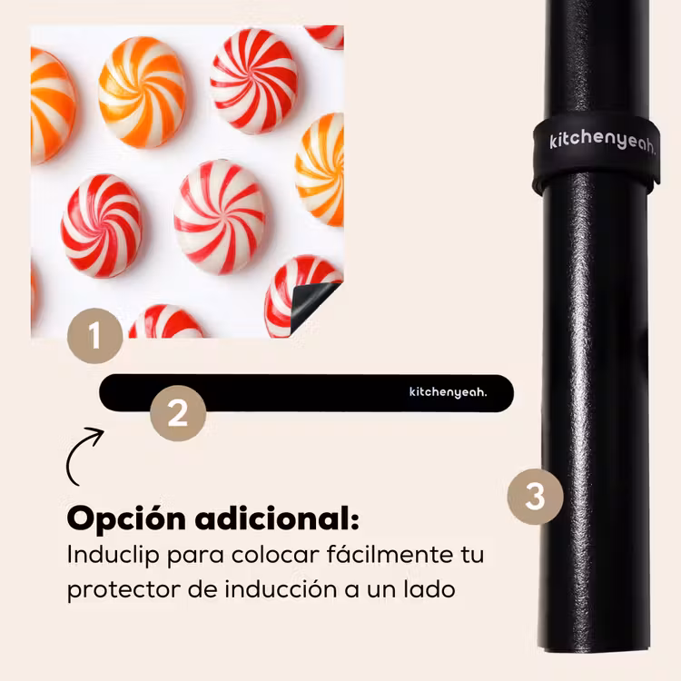Protector de inducción - Caramelo - Patrón - Rojo - Naranja — 8
