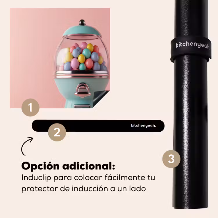 Protector de inducción - Chicle - Retro - Caramelo - Rosa — 8