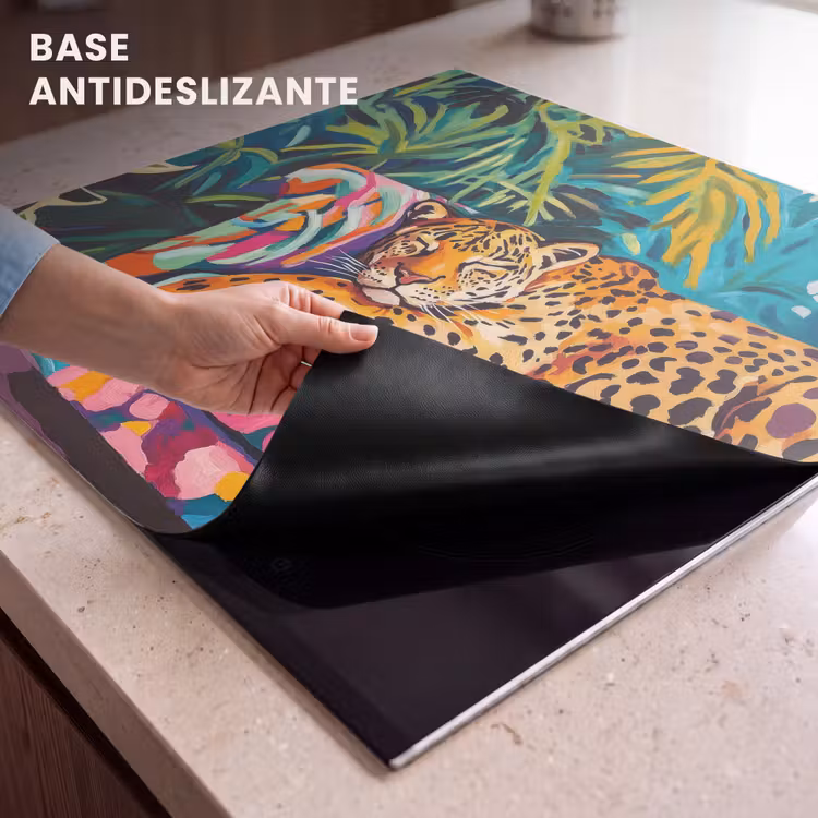 Protector de inducción - Leopardo - Colorido - Tropical — 6