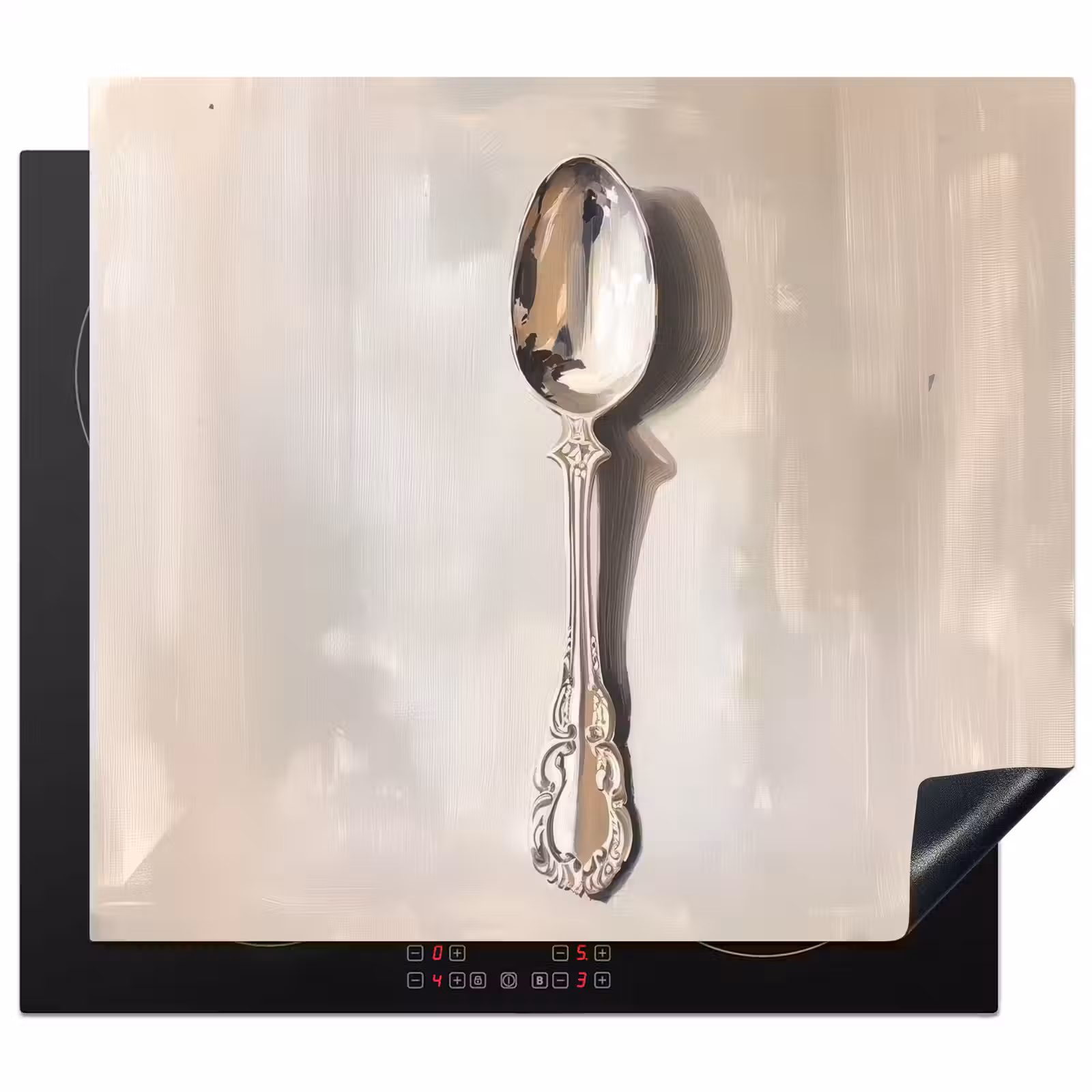 Protector de inducción - Cuchara - Pintura - Plata — 1