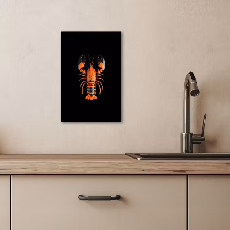 Lienzos decorativos - Cáncer - Naranja - Negro - Moderno — 1