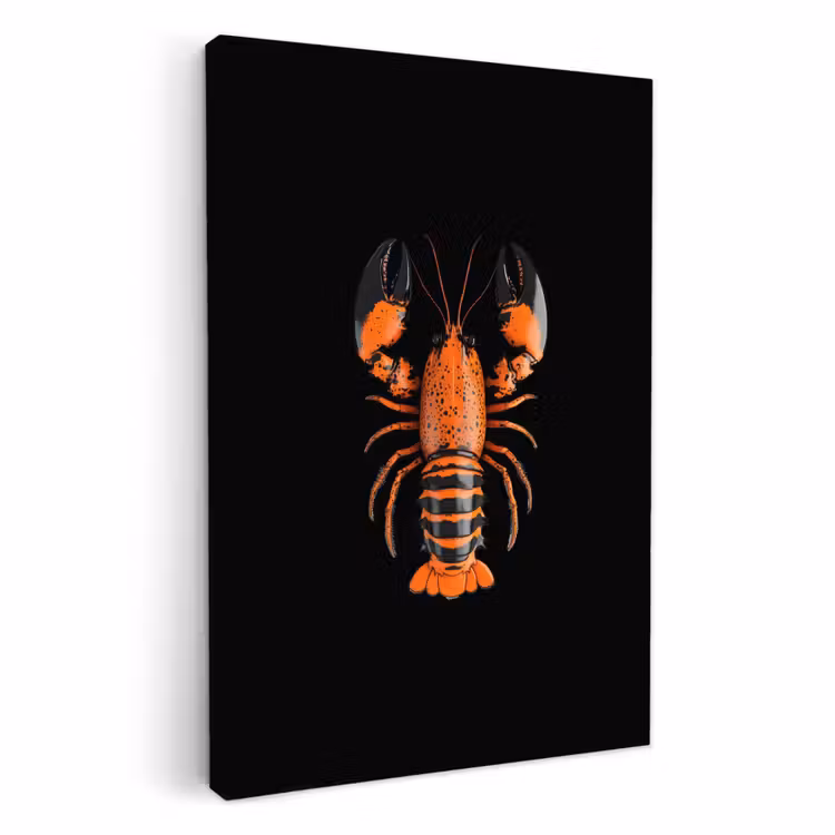 Lienzos decorativos - Cáncer - Naranja - Negro - Moderno — 3