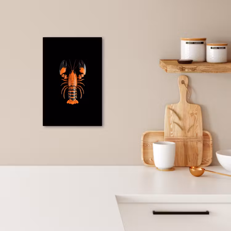 Lienzos decorativos - Cáncer - Naranja - Negro - Moderno — 4