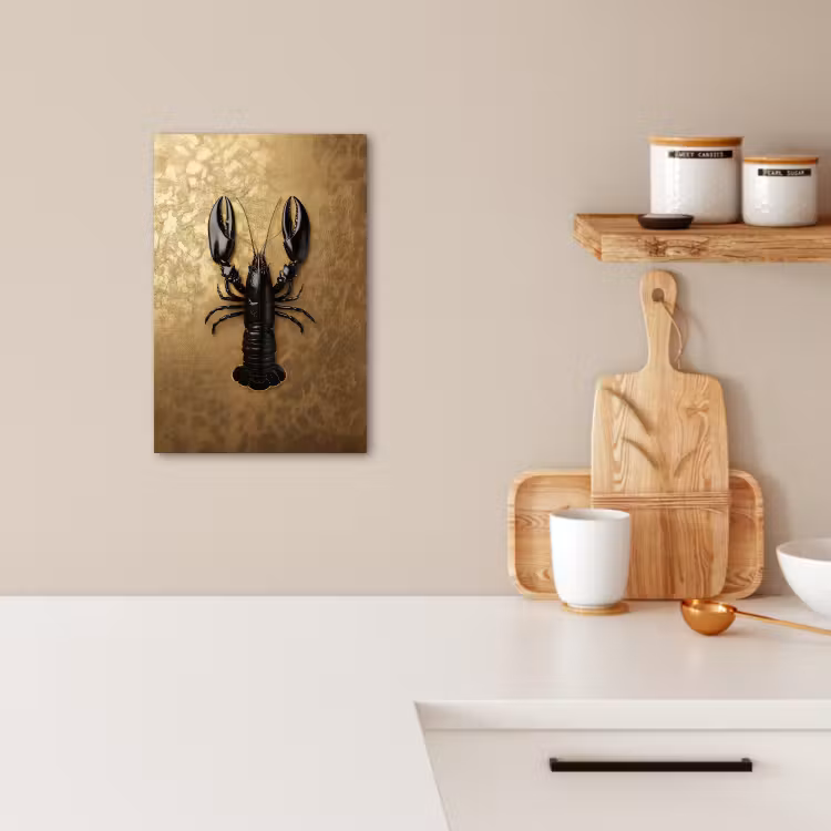 Lienzos decorativos - Cáncer - Negro - Oro - Lujo — 1