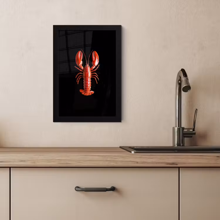 Cuadros enmarcados - Cáncer - Glossier Rojo - Negro — 3