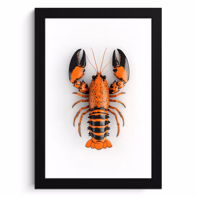 Cuadros enmarcados - Cáncer - Negro - Naranja - Blanco - Único — 1