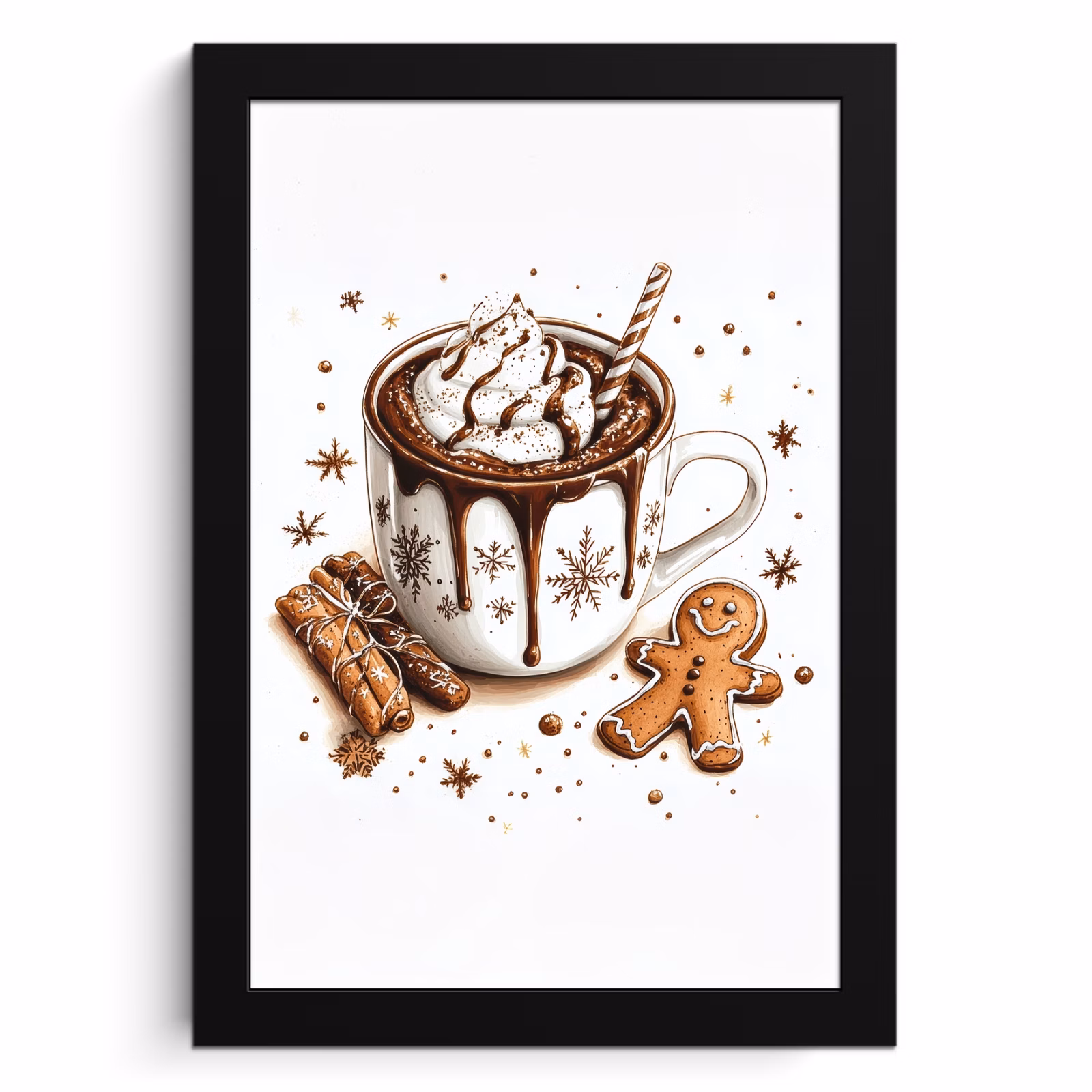 Cuadros enmarcados - Chocomel - Decoración - Pastel - Invierno - Navidad — 1