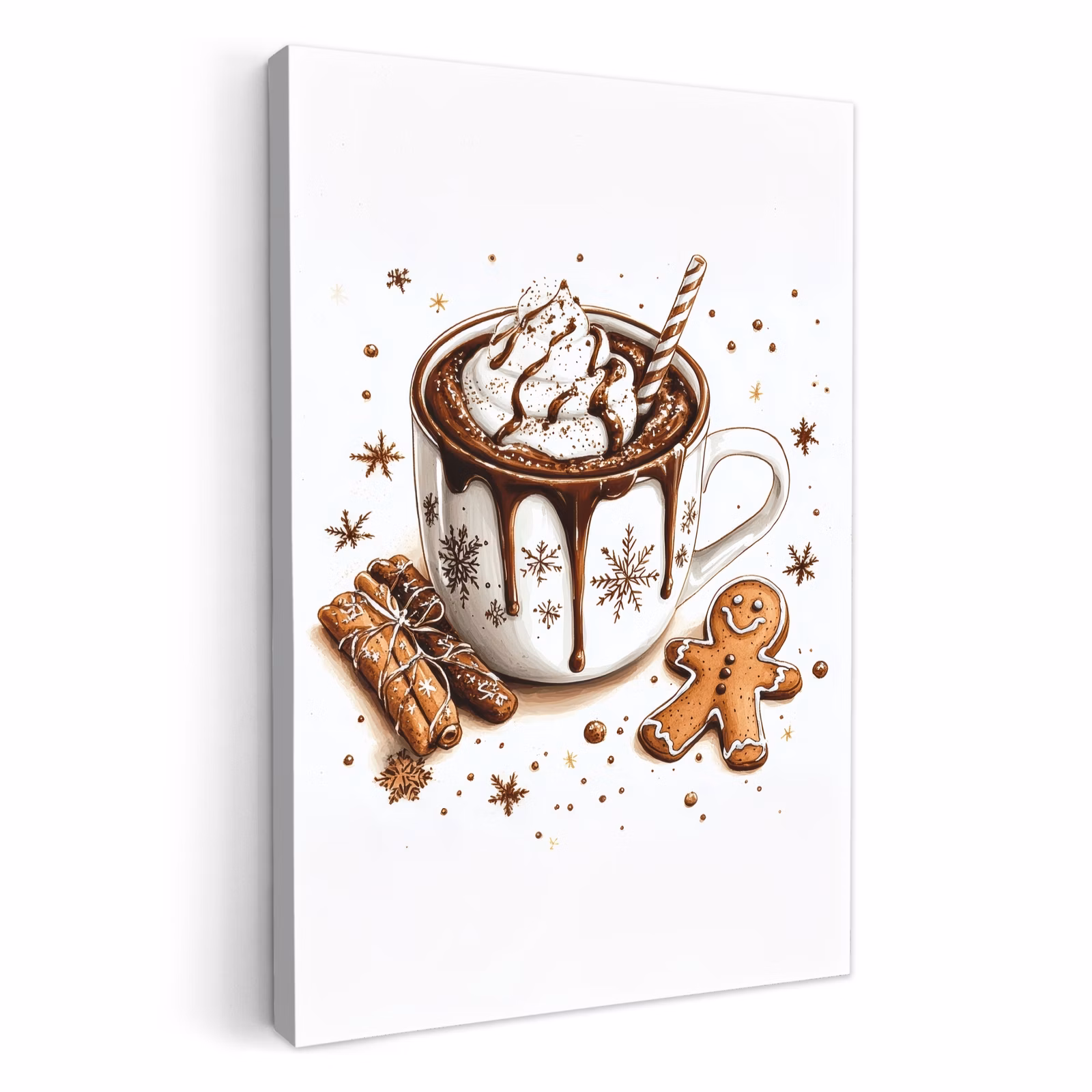 Lienzos decorativos - Chocomel - Decoración - Pastel - Invierno - Navidad — 1
