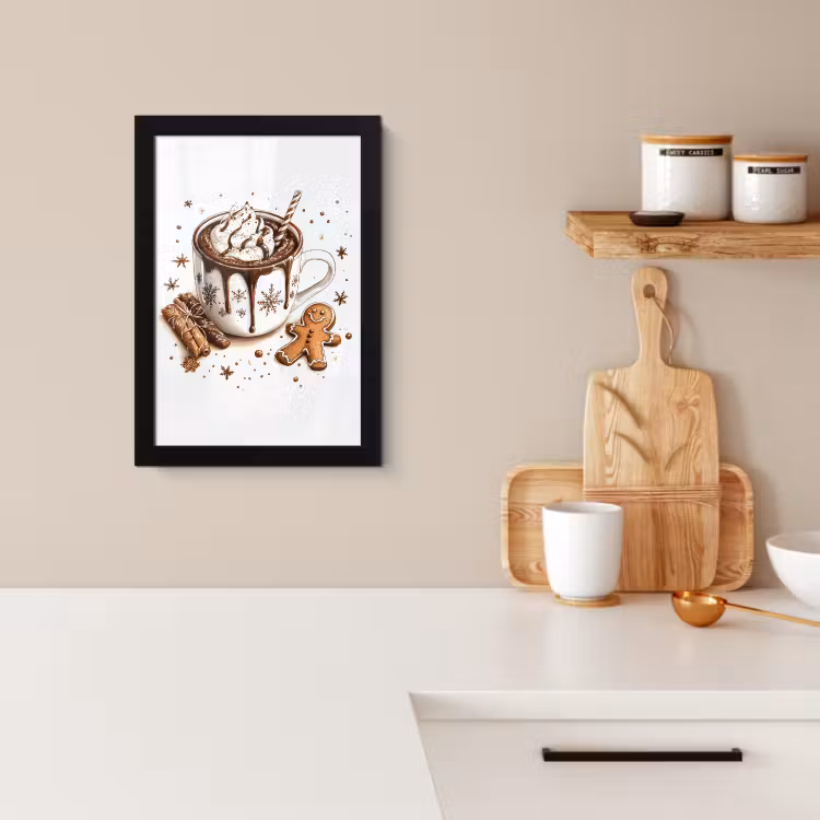 Cuadros enmarcados - Chocomel - Decoración - Pastel - Invierno - Navidad — 2