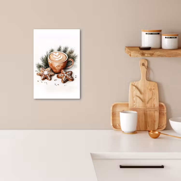 Lienzos decorativos - Café - Tarta - Invierno - Arte - Navidad — 3