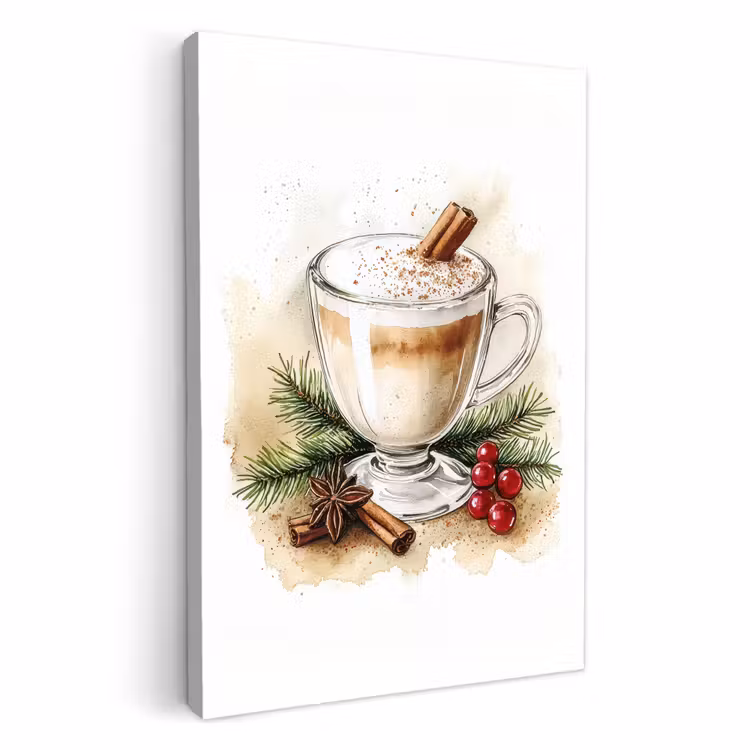 Lienzos decorativos - Invierno - Café - Cálido - Decoración — 1