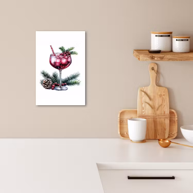 Lienzos decorativos - Invierno - Cóctel - Decoración - Bebidas - Navidad — 2