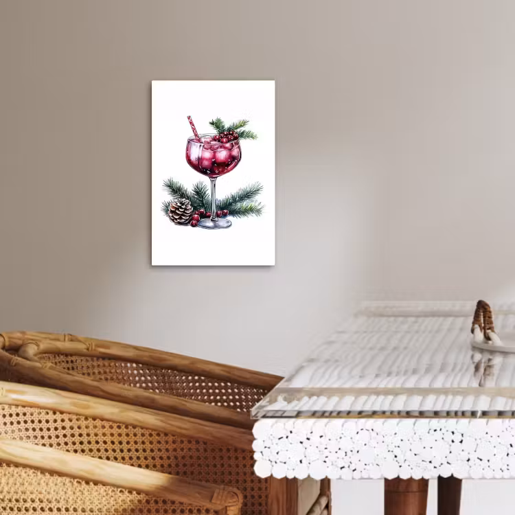 Lienzos decorativos - Invierno - Cóctel - Decoración - Bebidas - Navidad — 3