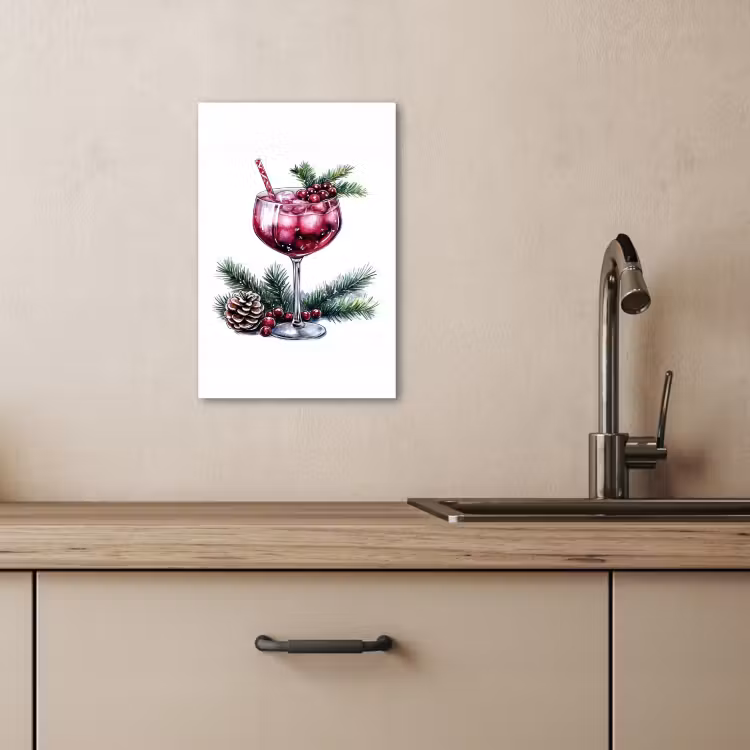 Lienzos decorativos - Invierno - Cóctel - Decoración - Bebidas - Navidad — 4