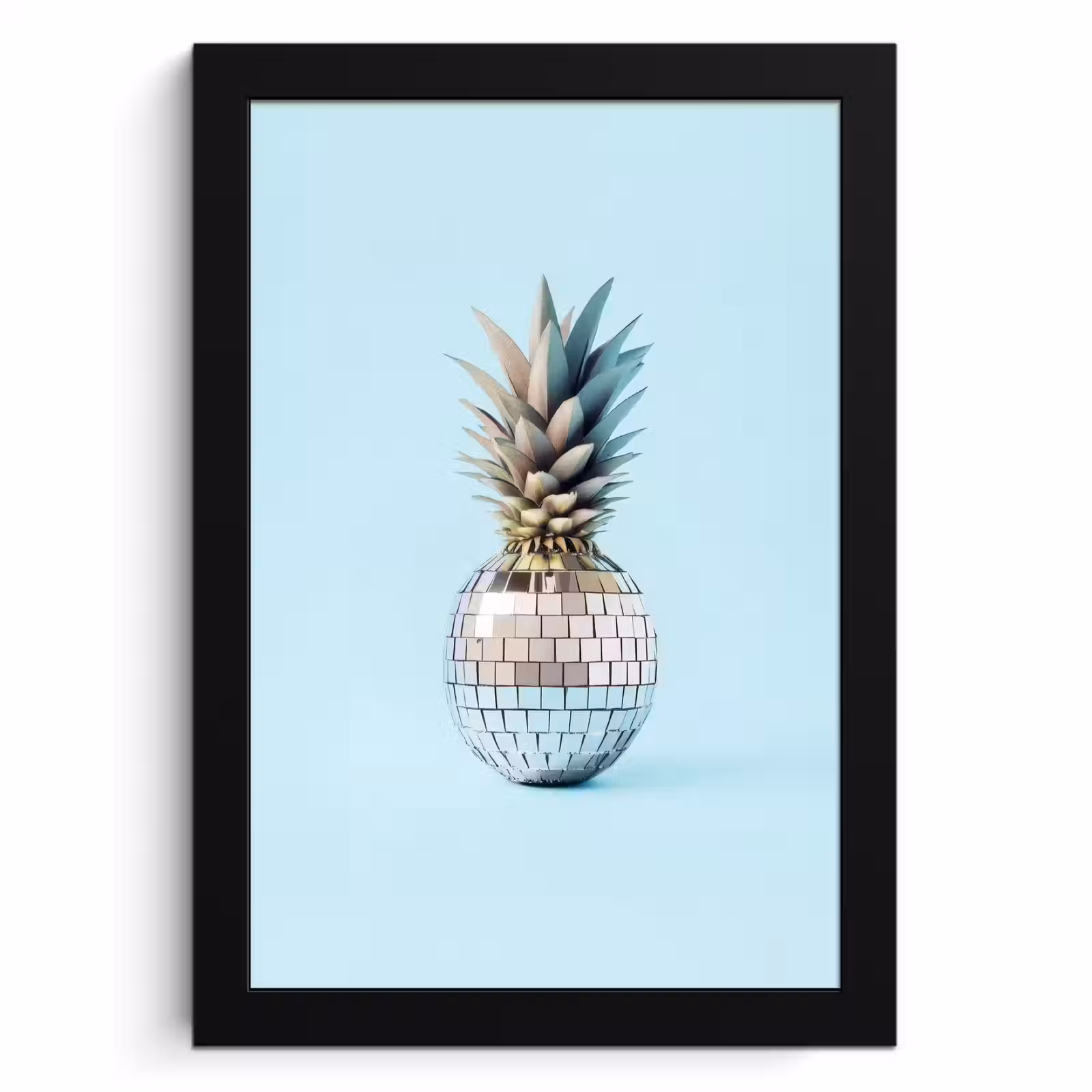 Cuadros enmarcados - Azul - Piña - Disco - Discoball — 1