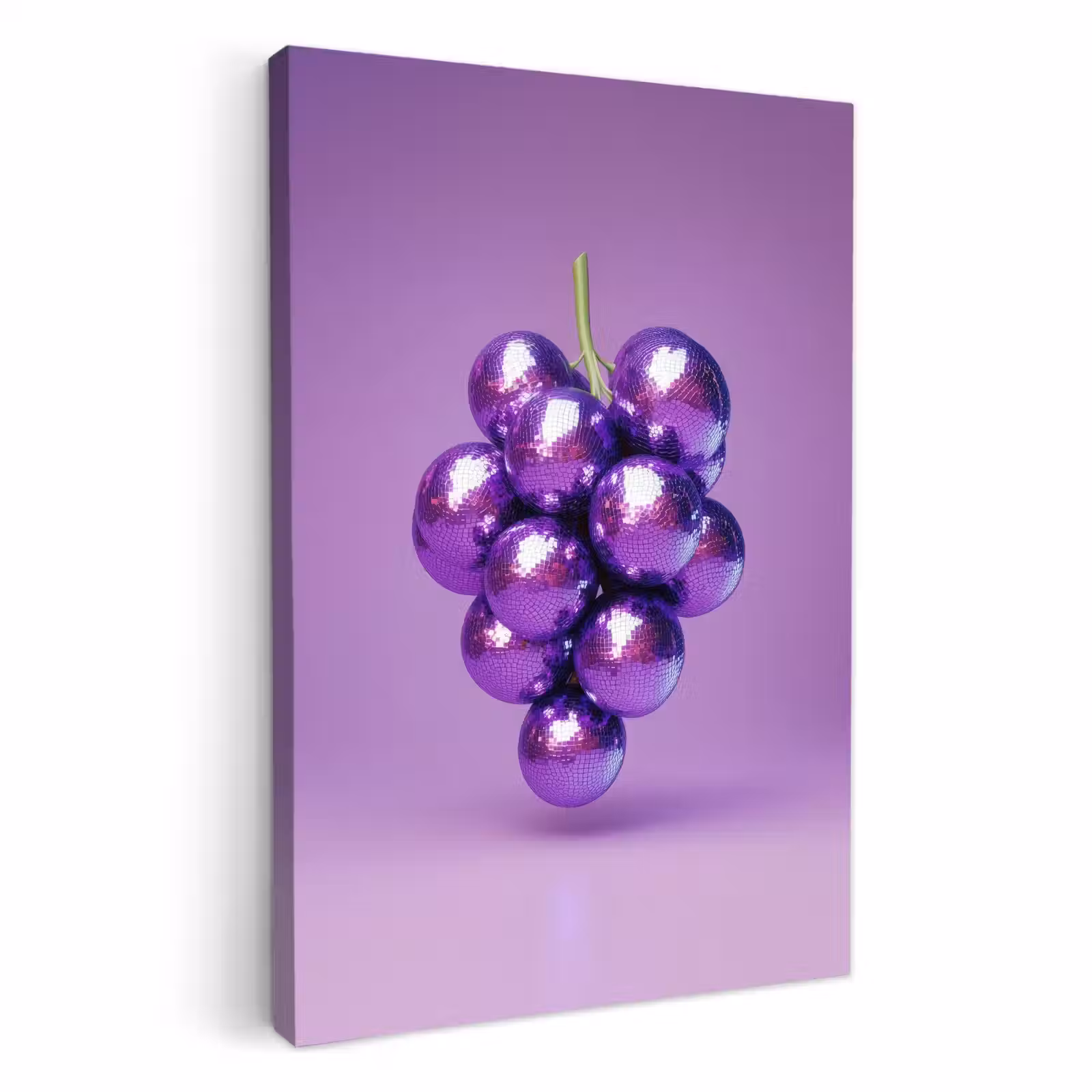 Lienzos decorativos - Uva - Disco - Purpurina - Morado — 1