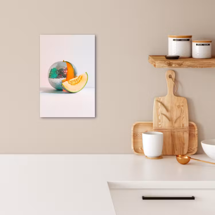Lienzos decorativos - Disco - Discoball - Melón - Pastel — 3