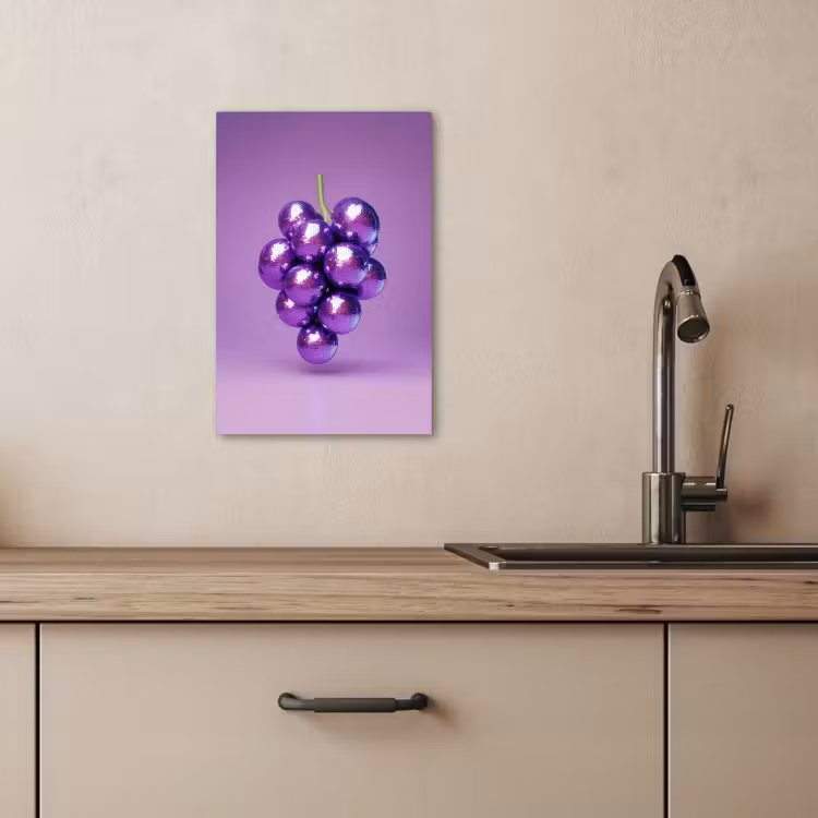 Lienzos decorativos - Uva - Disco - Purpurina - Morado — 3