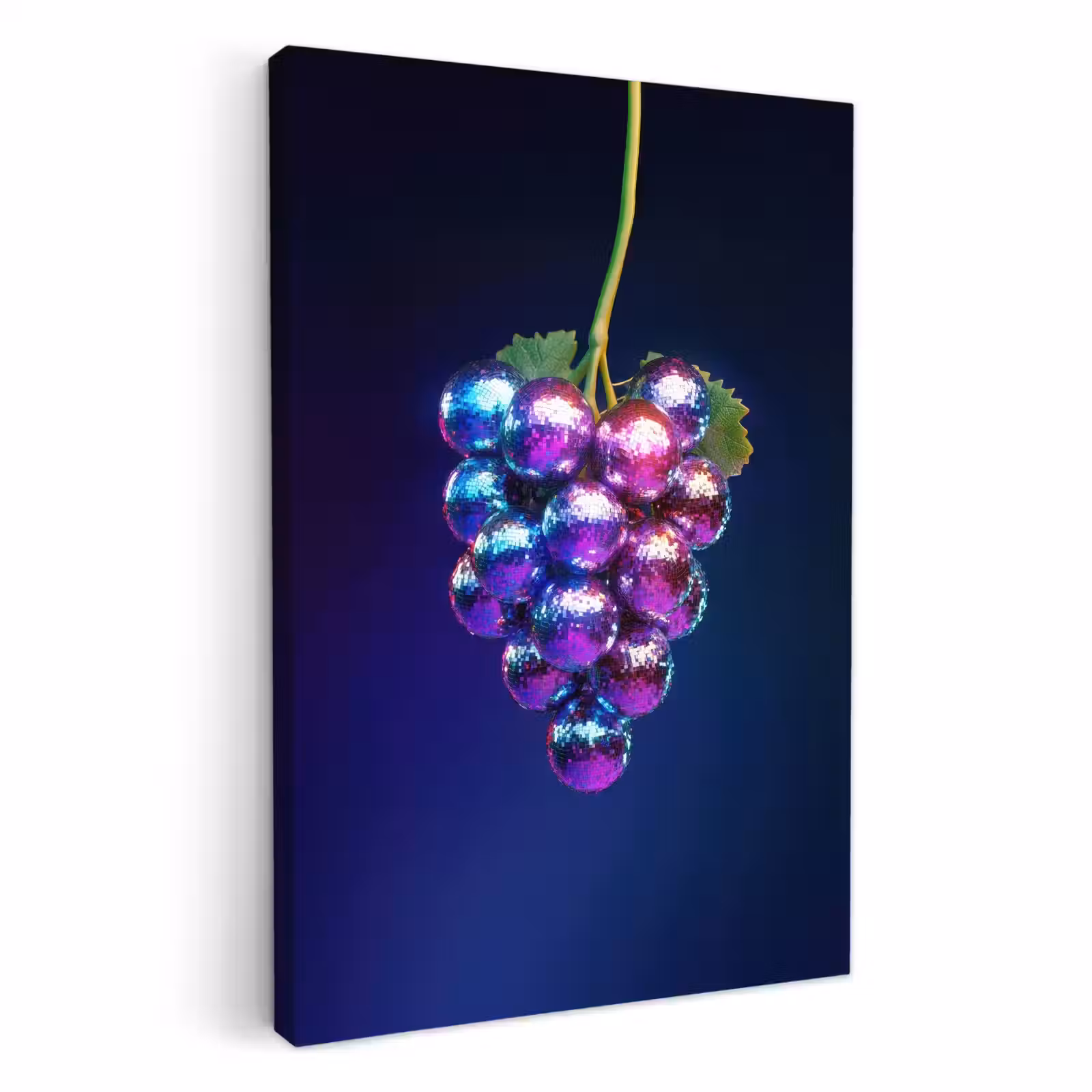 Lienzos decorativos - Morado - Disco - Fiesta - Uva — 1