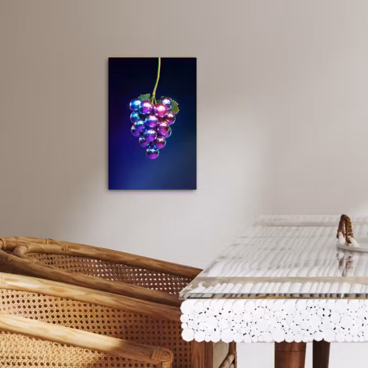 Lienzos decorativos - Morado - Disco - Fiesta - Uva — 2