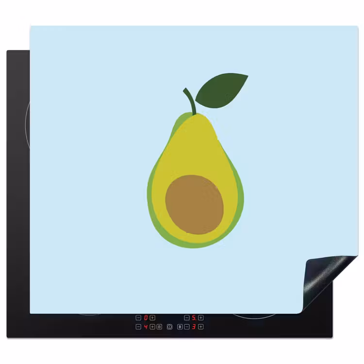 Protector de inducción - Aguacate - Ilustración - Verde - Fruta — 1