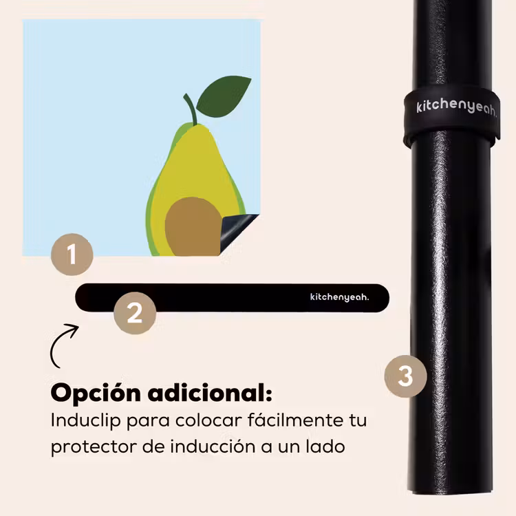 Protector de inducción - Aguacate - Ilustración - Verde - Fruta — 8