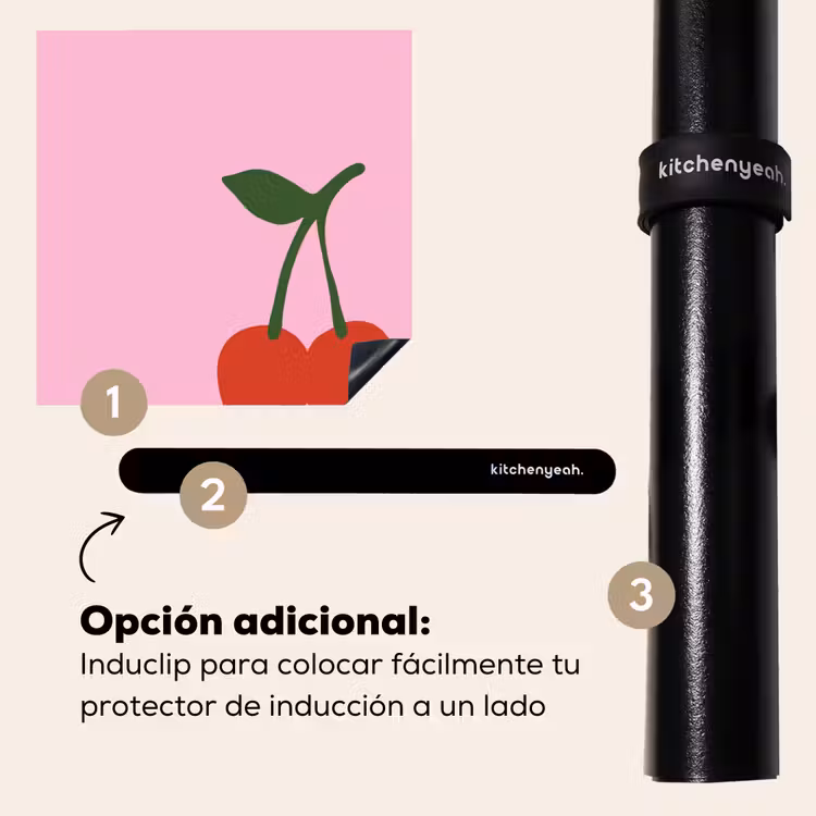 Protector de inducción - Cerezas - Rosa - Ilustración — 8