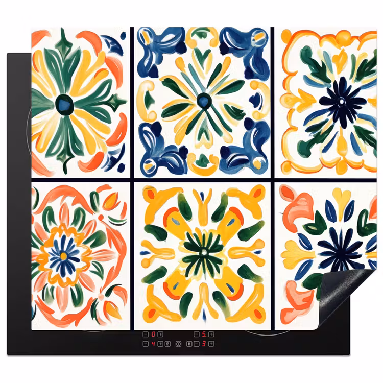 Protector de inducción - Spagnolo - Piastrelle - Ceramica - Fiori — 1