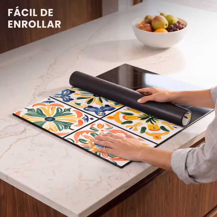 Protector de inducción - Spagnolo - Piastrelle - Ceramica - Fiori — 7