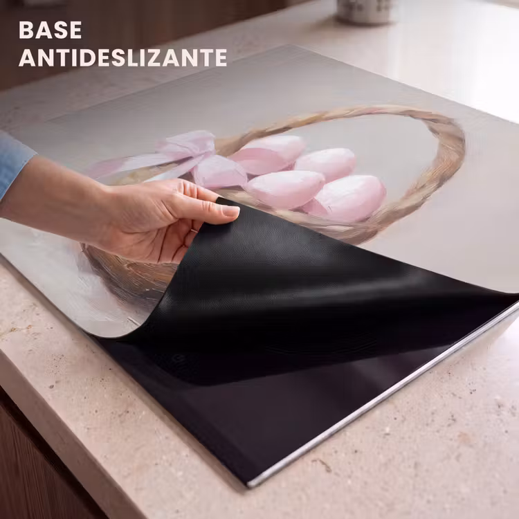 Protector de inducción - Cesta - Huevos - Rosa — 6
