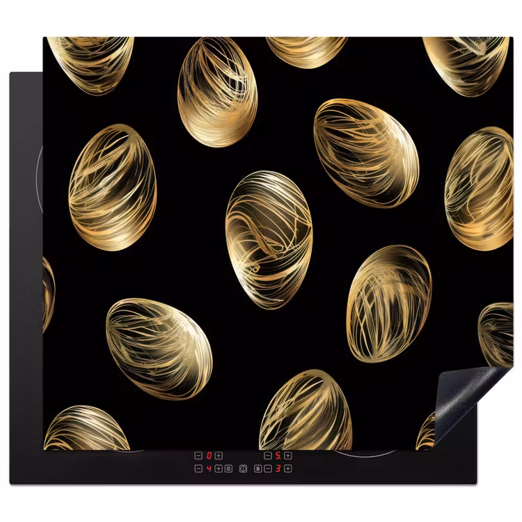 Protector de inducción - Huevos - Oro - Patrón — 1