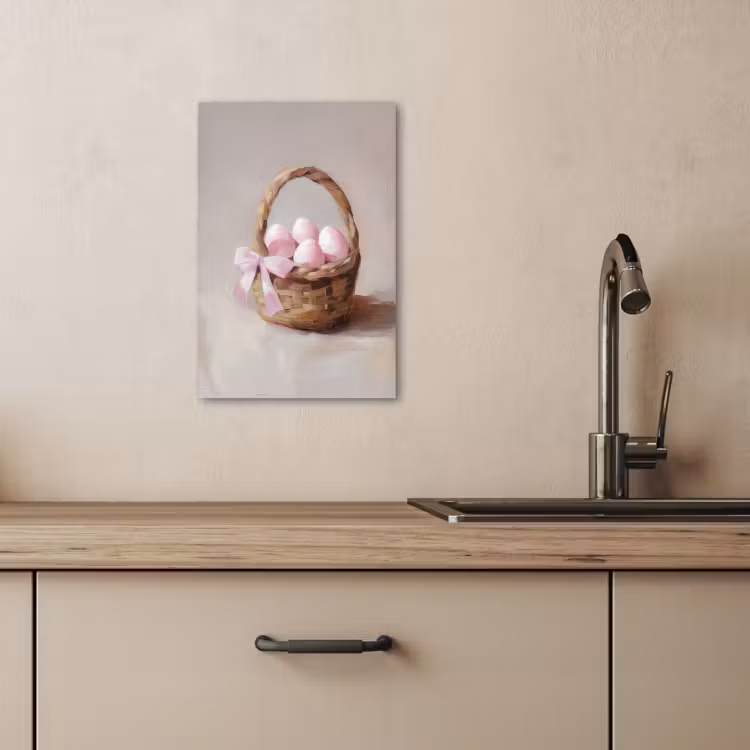 Cesta - Huevos - Rosa — 3