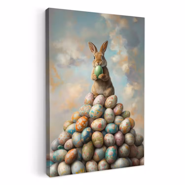 Conejo - Huevos - Colorido — 1