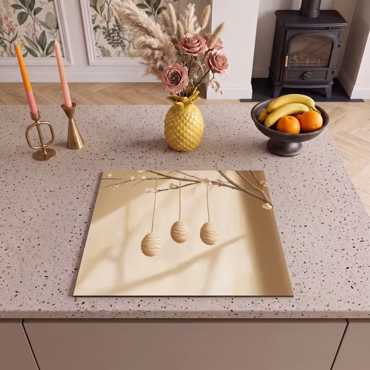 Protector de inducción - Beige - Pastel de Pascua - Huevos — 3