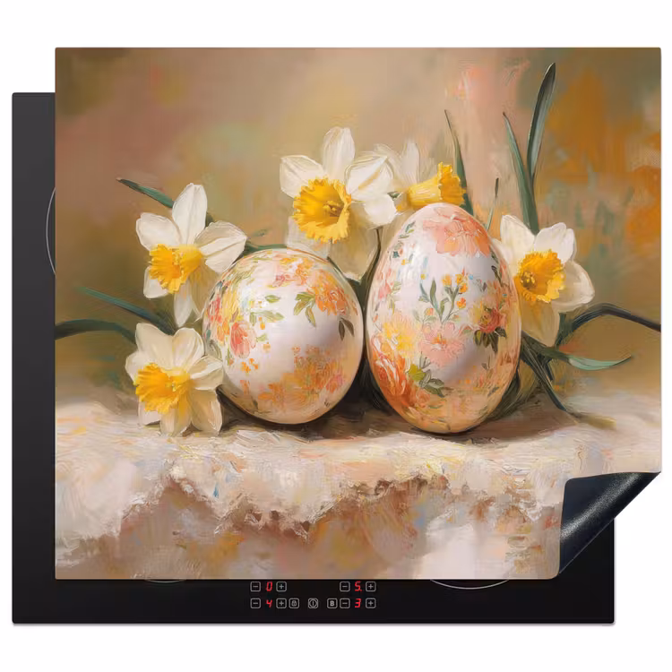 Protector de inducción - Flores - Huevos - Pintados — 1