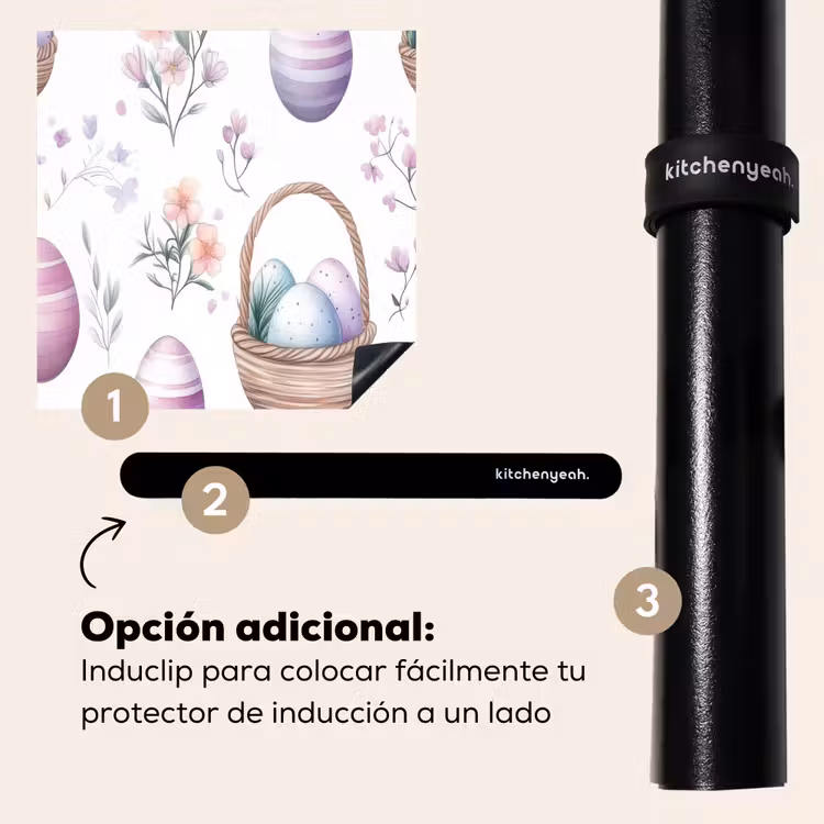 Protector de inducción - Flores - Huevos de Pascua - Patrón — 8