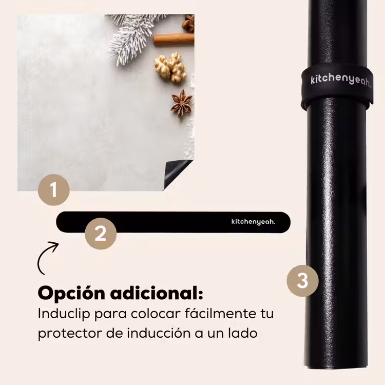 Protector de inducción - Erbe - Inverno - Latte - Cemento — 8