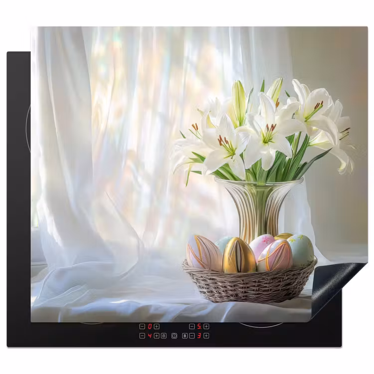 Protector de inducción - Jarrón - Huevos - Flores — 1