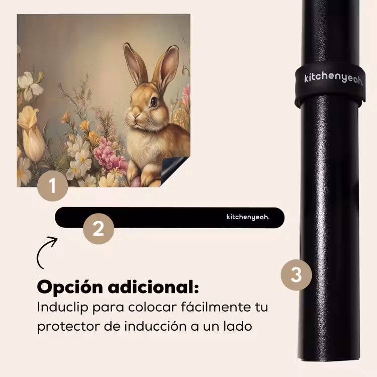Protector de inducción - Liebre - Naturaleza muerta - Flores — 8