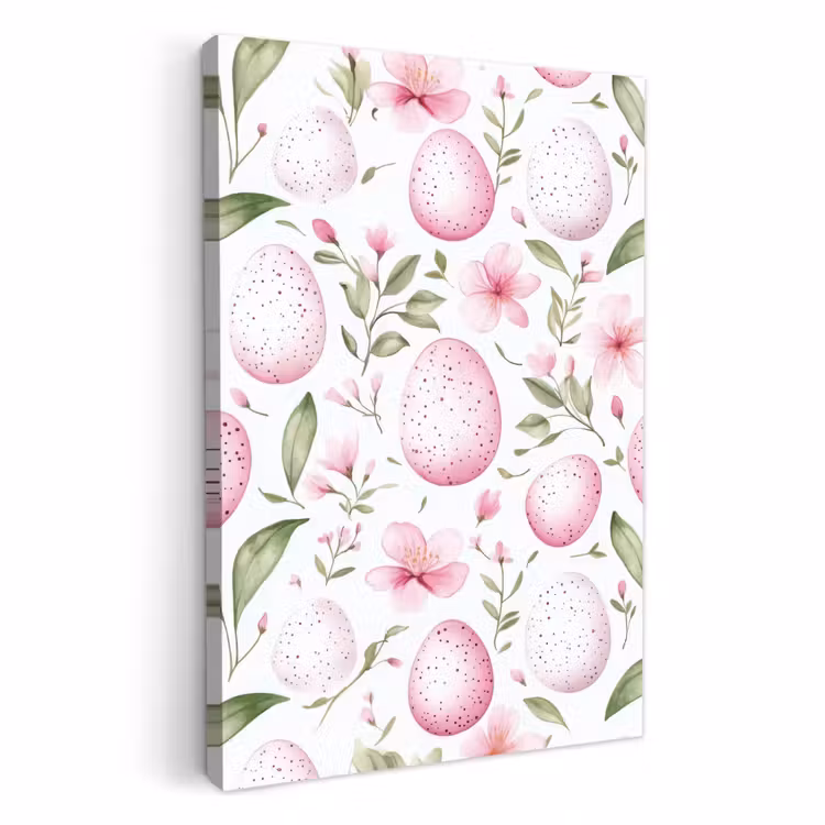 Patrón - Huevos - Rosa - Pascua — 1